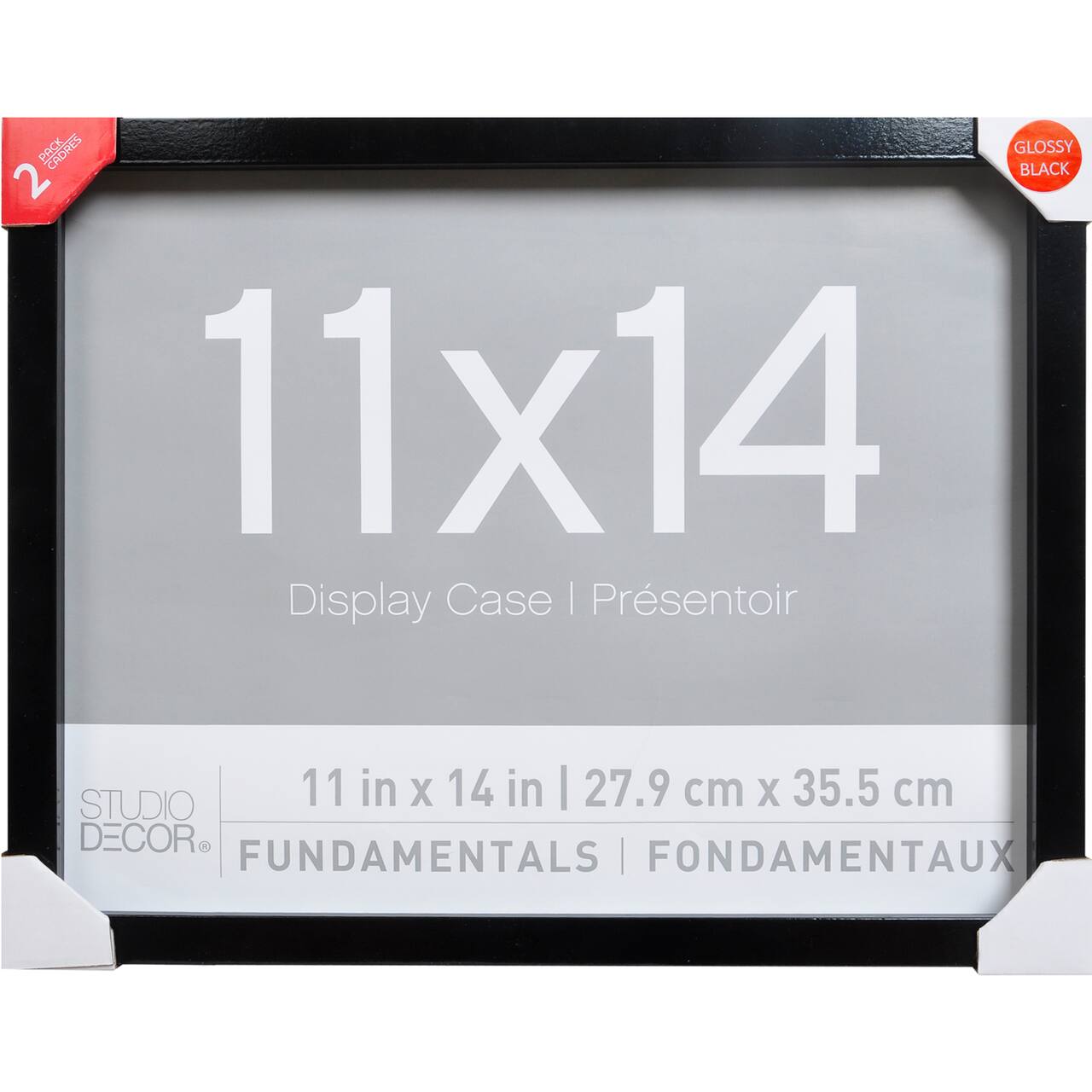 2 Pack Black Fundamentals Glossy 11&#x22; x 14&#x22; Shadow Box by Studio D&#xE9;cor&#xAE;